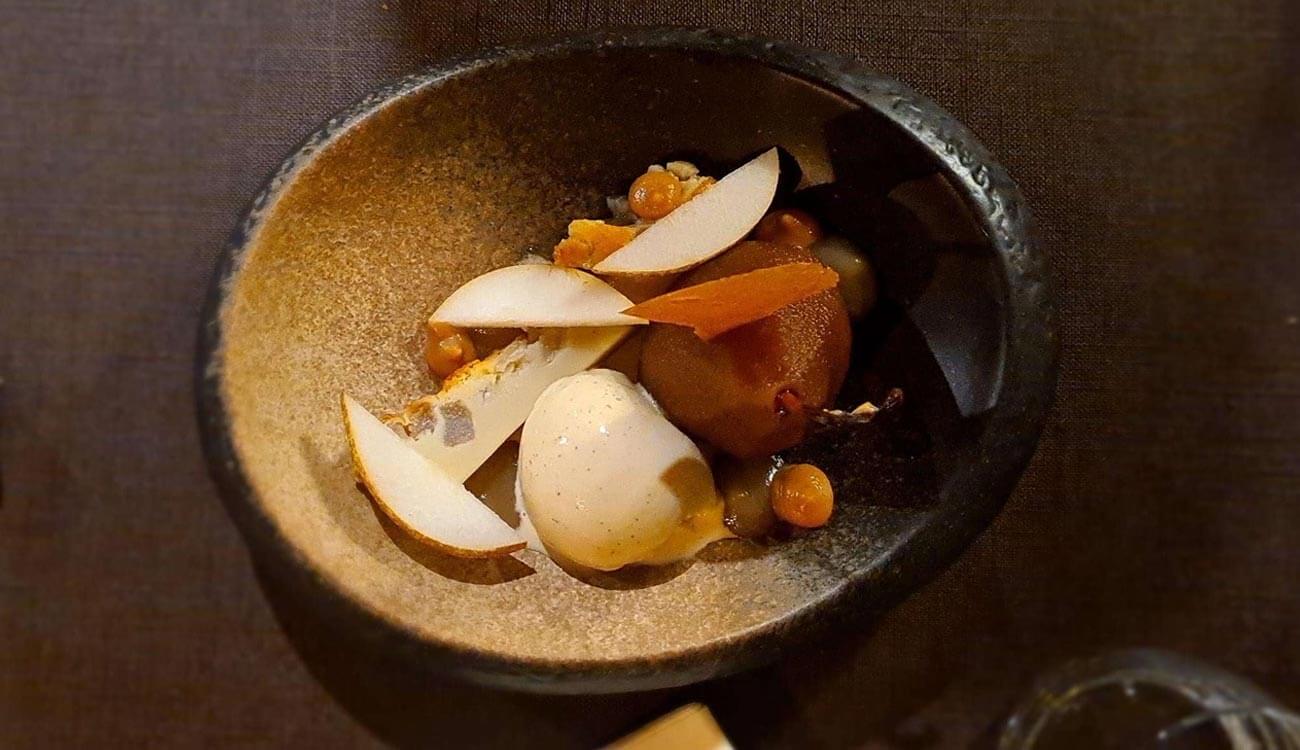 Un dessert du restaurant L'Etable à La Bresse dans les Vosges